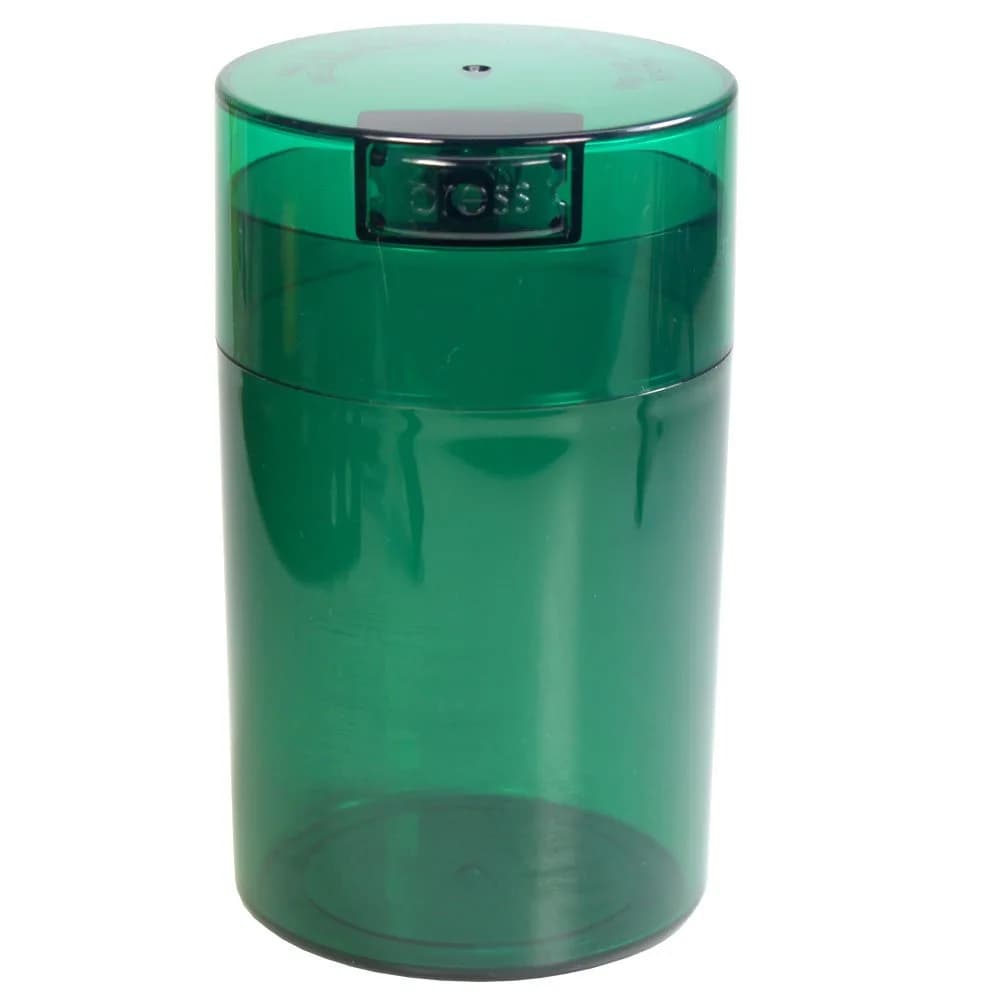 Tightpac Green 6 oz Food Storage Container | Vacuum Sealed Airtight Canister for Dry Goods & Herbs — Green Tint