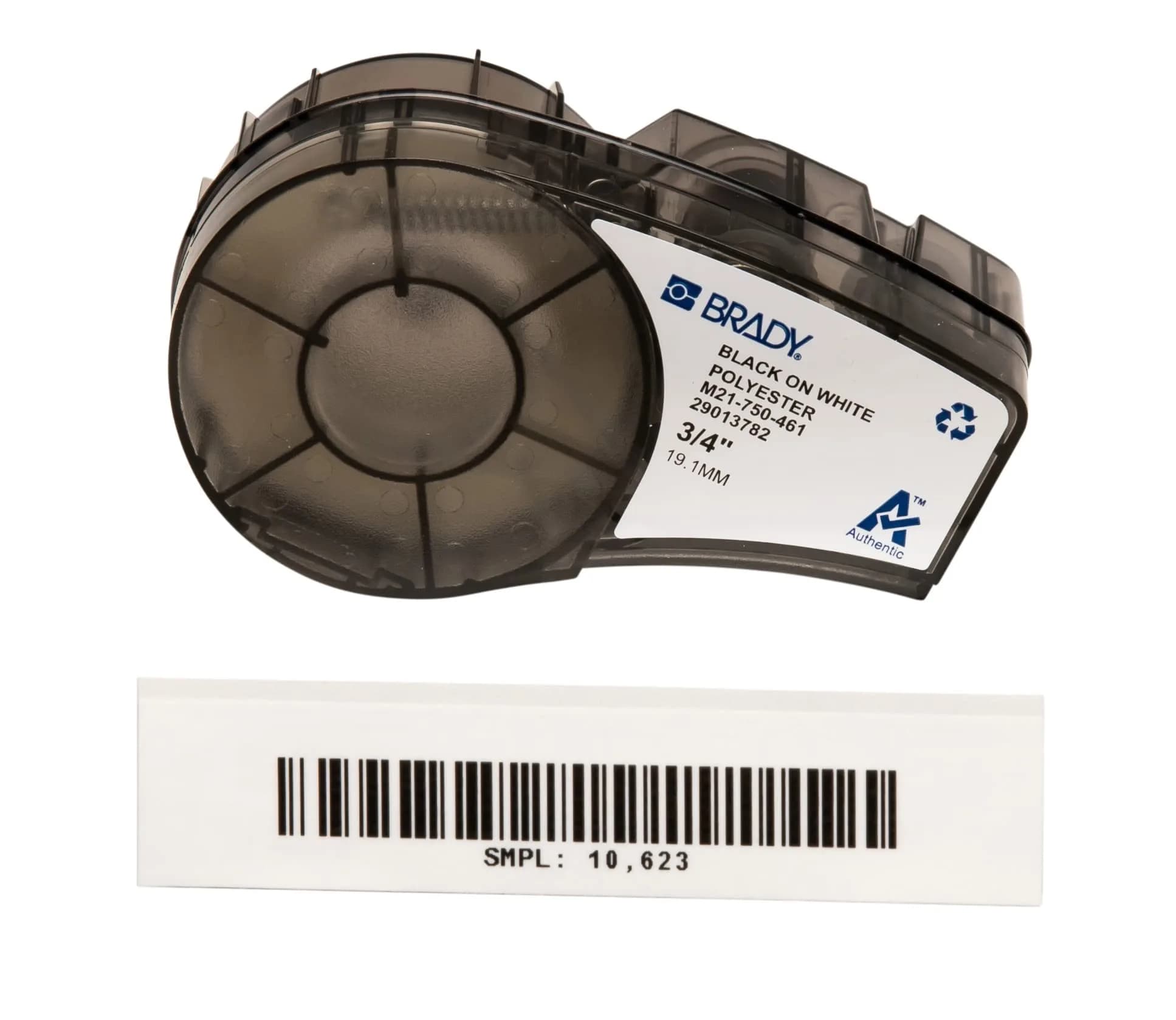 Brady Extreme-Temp Resistant Label .75" W x 21' L (19mm W x 6.4m L) | Chemical & Autoclave Proof for Labs - main product image