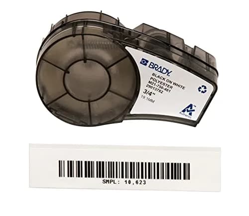 Brady Extreme-Temp Resistant Label .75" W x 21' L (19mm W x 6.4m L) | Chemical & Autoclave Proof for Labs thumbnail 1