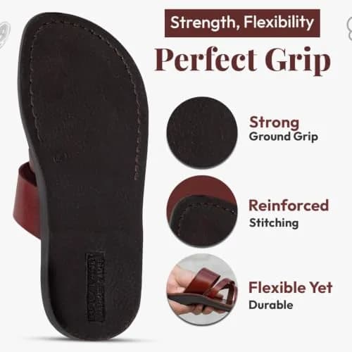 Holy Land Market Biblical Jesus Leather Sandals, Jerusalem, Shepherd Field II | Handmade in Jerusalem, Support & Modesty (120 chars) thumbnail 5