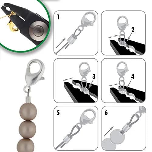 The Beadsmith Double Notch Crimper - 5” (127mm) Jewelry Tool for Perfect Crimps, Comfortable Handles thumbnail 4
