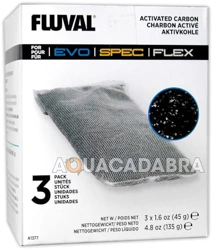 Fluval Activated Carbon Filter Media 3-Pack | Chemical Filtration for Clear Aquarium Water thumbnail 1