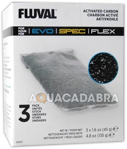 Fluval Activated Carbon Filter Media 3-Pack | Chemical Filtration for Clear Aquarium Water thumbnail 2