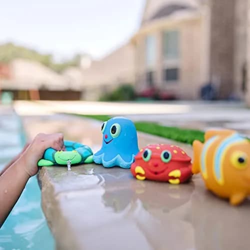 Melissa & Doug Sunny Patch Seaside Sidekicks Squirters with 4 Animals | Bath Toys for Infants & Toddlers (6+ Months) thumbnail 7