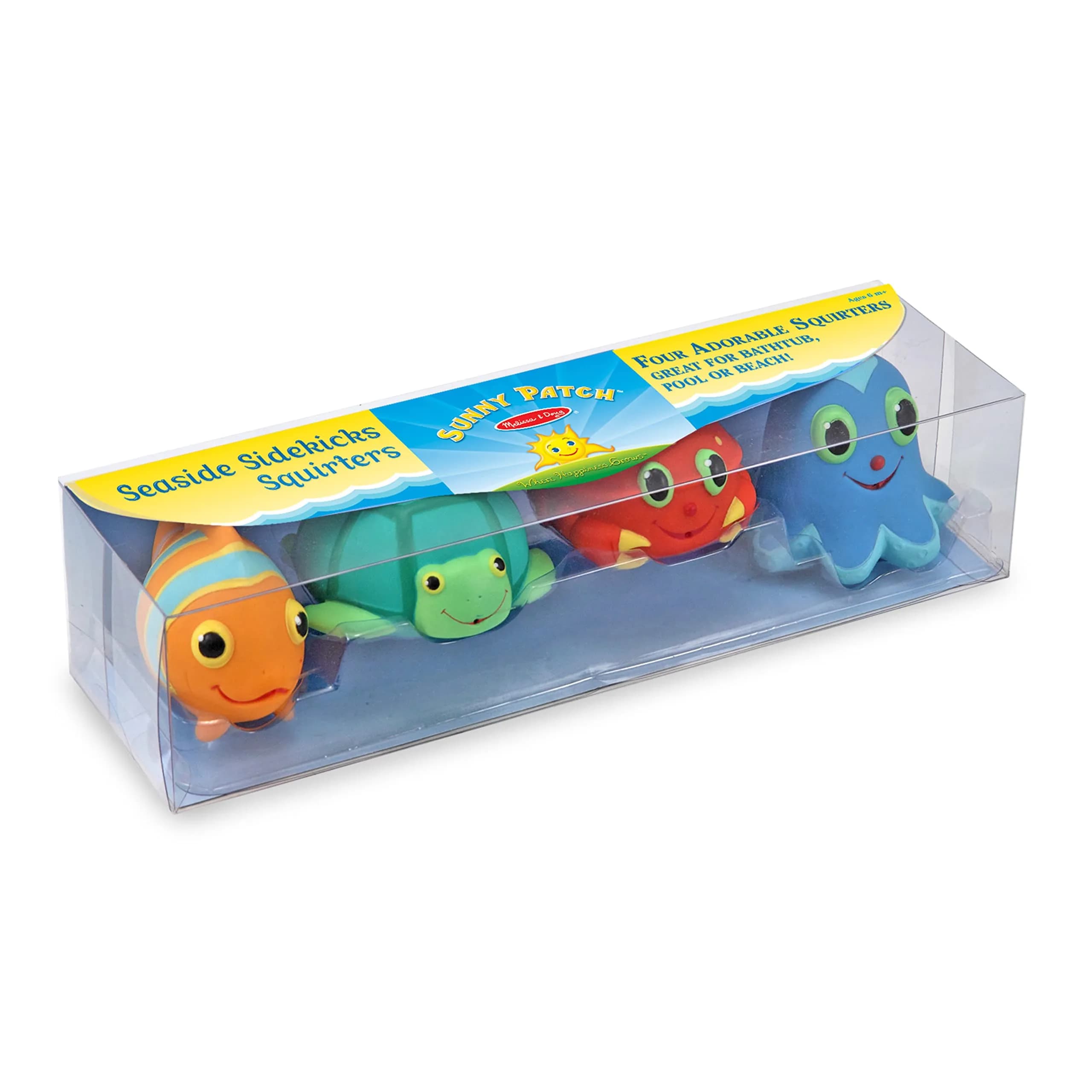 Melissa & Doug Sunny Patch Seaside Sidekicks Squirters with 4 Animals | Bath Toys for Infants & Toddlers (6+ Months) - view 3