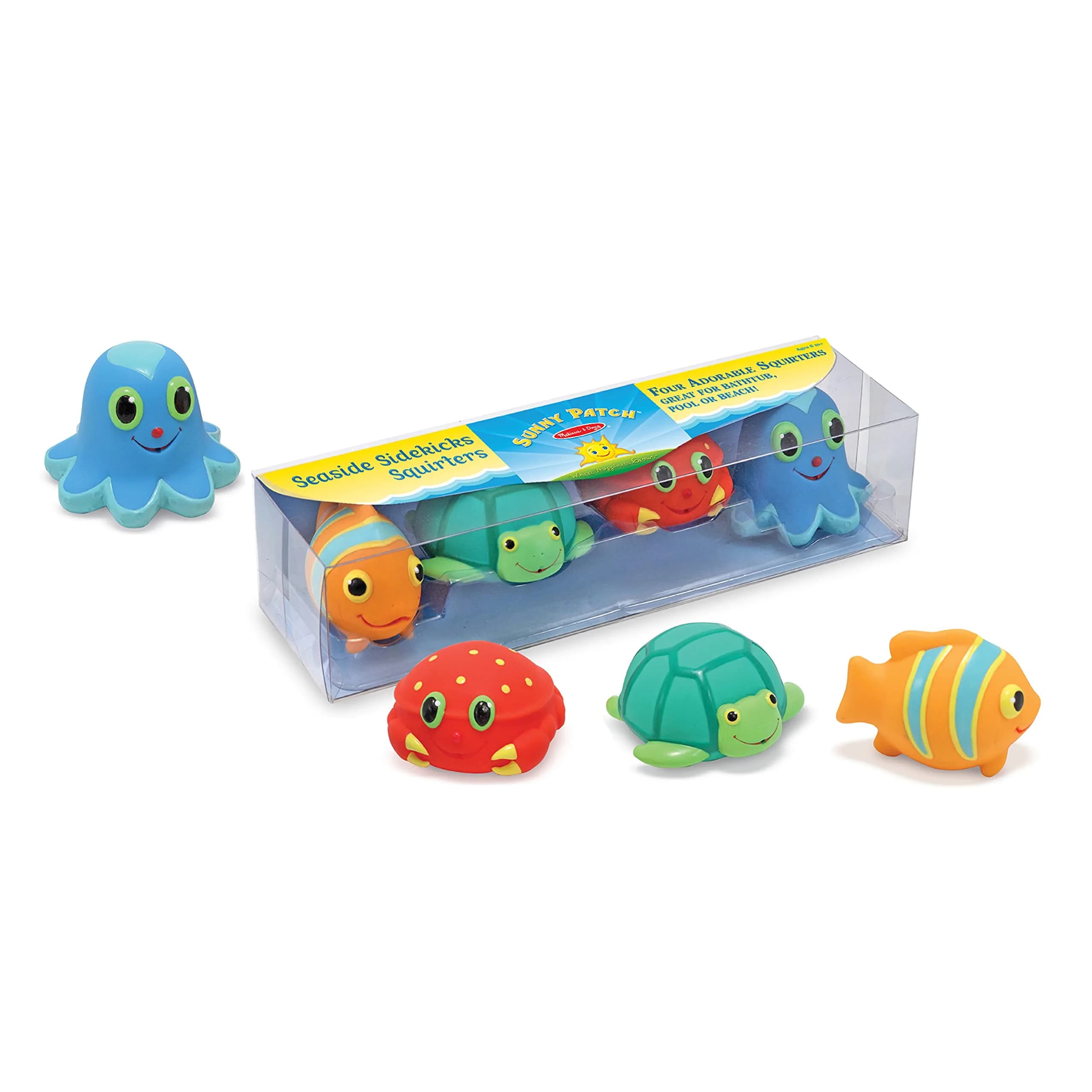Melissa & Doug Sunny Patch Seaside Sidekicks Squirters with 4 Animals | Bath Toys for Infants & Toddlers (6+ Months) - view 4