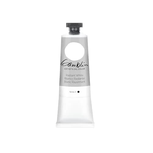 Gamblin Artist Oil 37Ml Radiant White | Professional Oil Paint for Artists thumbnail 1
