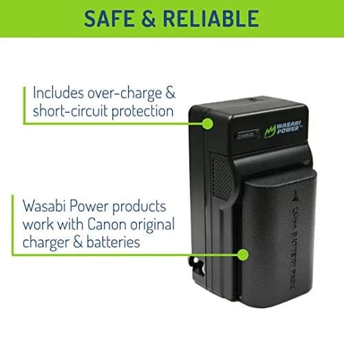 Wasabi Power LP-E6, LP-E6N Battery (2-Pack) & Charger for Canon EOS 5D Series | 7.2V 2600mAh thumbnail 5