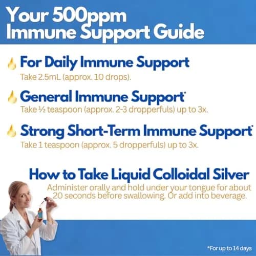Natural Path Silver Wings Colloidal Silver 500 PPM (236ml / 8 Fl Oz) | High Potency Immune Support thumbnail 7