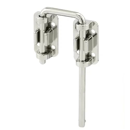 Prime-Line Patio Sliding Door Loop Lock, Child Safety & Security, Chrome | Reinforces Existing Hardware (120 chars) thumbnail 1