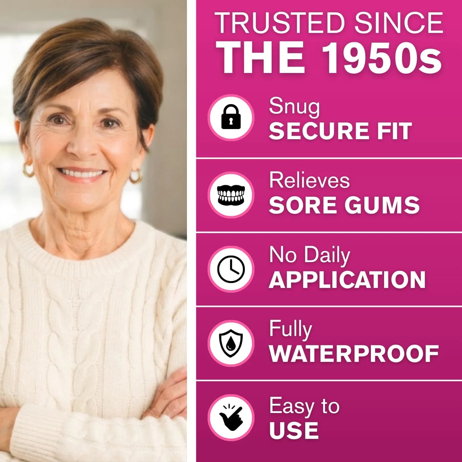 Cushion Grip Thermoplastic Denture Adhesive 3 oz (85g) | Refits & Tightens Dentures for 4-Day Hold - view 3