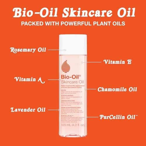 Bio-Oil Skincare Body Oil Serum 125 ml (4.2 Fl Oz) | Dermatologist Recommended for Scars & Stretch Marks thumbnail 6