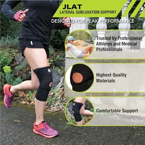 Pro-Tec Athletics J-Lat Knee Patella Support, Right, XX-Large | Patella tracking control with lateral straps thumbnail 2
