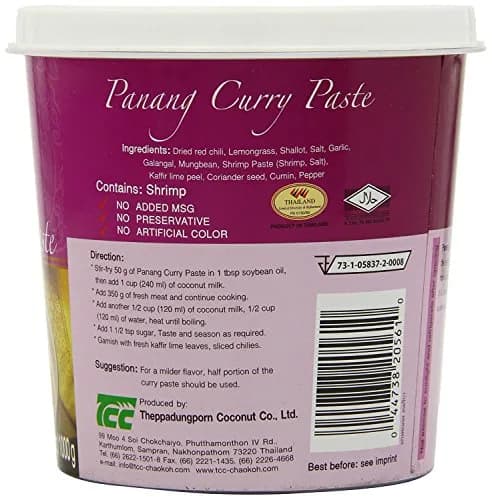 Mae Ploy Panang Curry Paste 1kg (35oz) | Authentic Thai Flavor for Indian Kitchens thumbnail 2