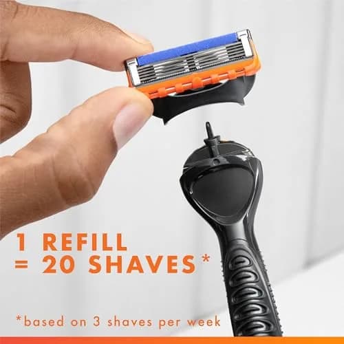 Gillette Fusion5 Power Razor Blade Refills for Men, 8 Count | 5-Blade Technology for Smooth Shaves thumbnail 6