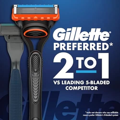 Gillette Fusion5 Power Razor Blade Refills for Men, 8 Count | 5-Blade Technology for Smooth Shaves thumbnail 2