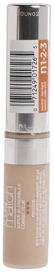 L'Oreal Paris True Match Super-Blendable Concealer Fair/Light Neutral 5ml (0.17 Fl Oz) | Natural Finish for All Skin Tones - main product image