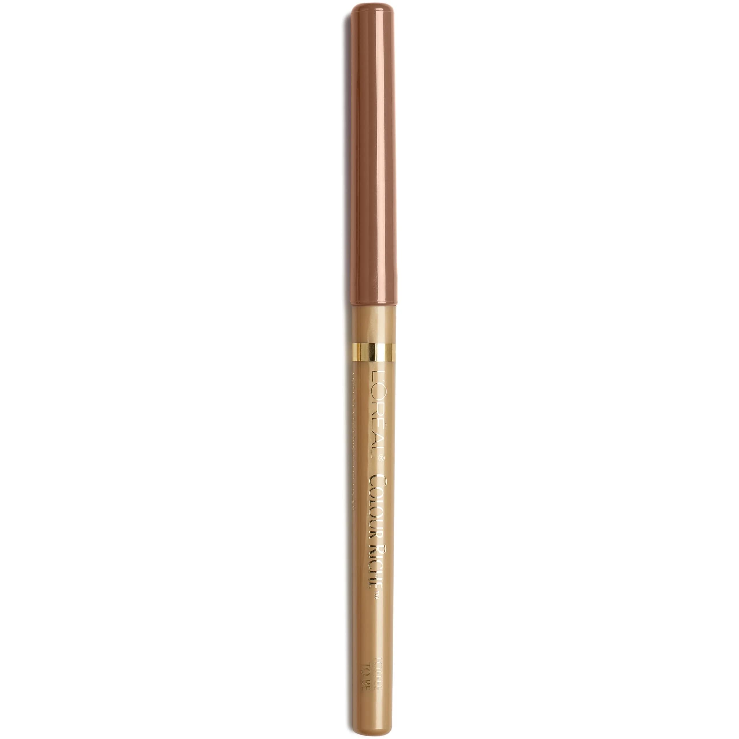 L'Oreal Paris Colour Riche Lip Liner Pencil, Creamy Lip Contour with Omega 3 & Vitamin E, Toffee To Be (Deep Brown) | Supports Bold Lips — Toffee To Be