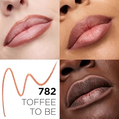 L'Oreal Paris Colour Riche Lip Liner Pencil, Creamy Lip Contour with Omega 3 & Vitamin E, Toffee To Be (Deep Brown) | Supports Bold Lips thumbnail 2