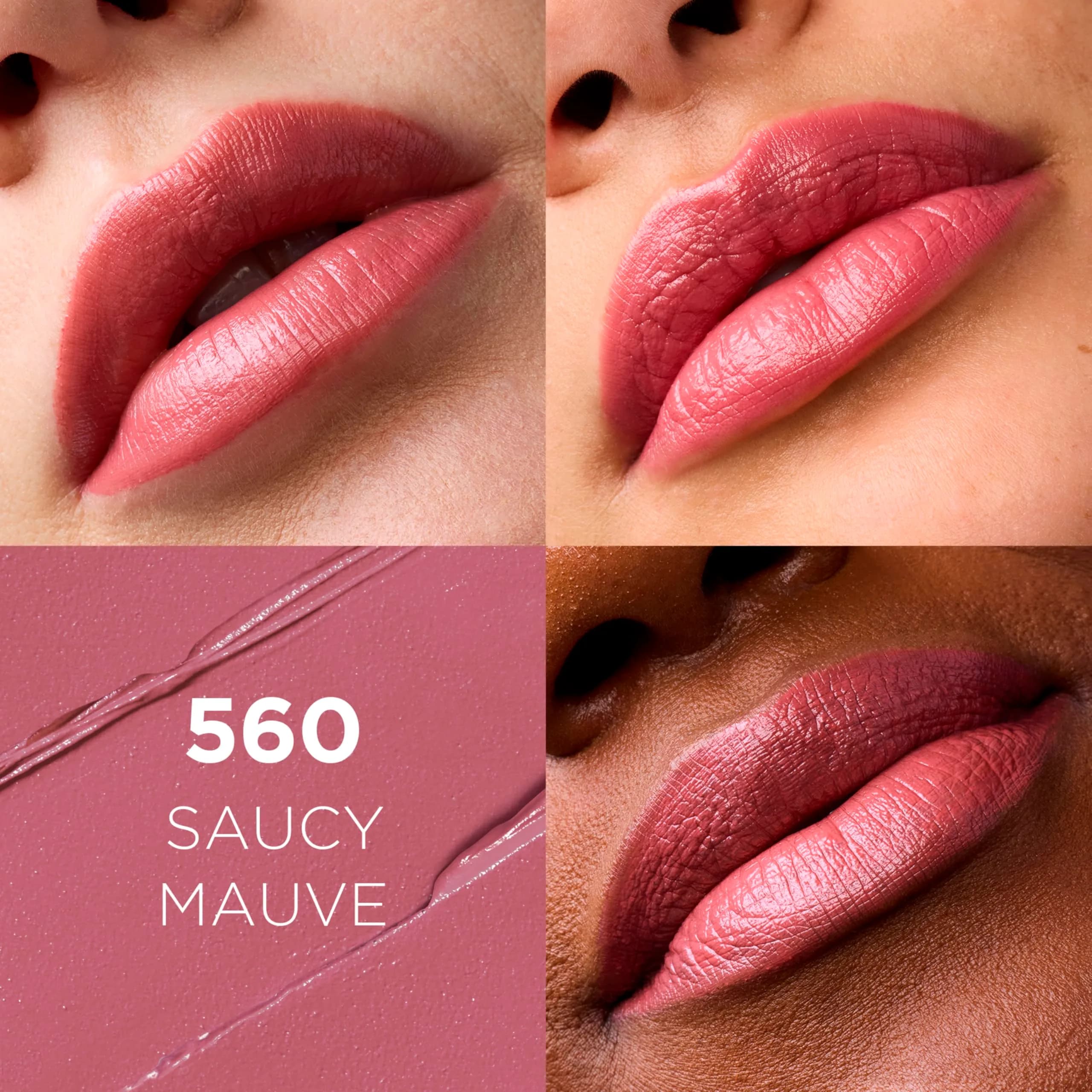 L'Oreal Paris Colour Riche Lipstick in Saucy Mauve - Hydrating Satin Finish, 2.04g - view 2