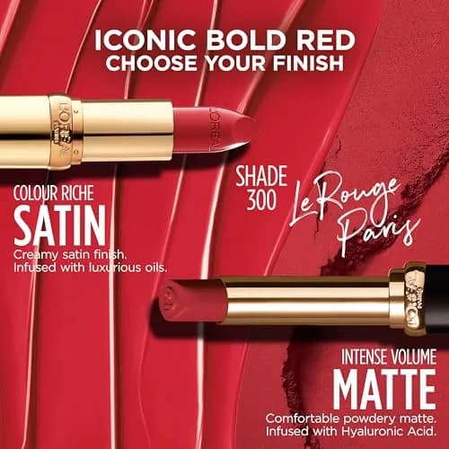 L'Oreal Paris Colour Riche Lipstick Le Rouge Paris Satin Finish 3.69g (0.13 oz) | Hydrating Creamy Color thumbnail 7