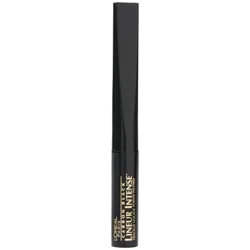 L'Oreal Paris Lineur Intense Felt Tip Liquid Eyeliner, Carbon Black, 0.05 fl oz (0.15 ml) | Ophthalmologist-Tested for Sensitive Eyes — Fragrance Free Carbon Black