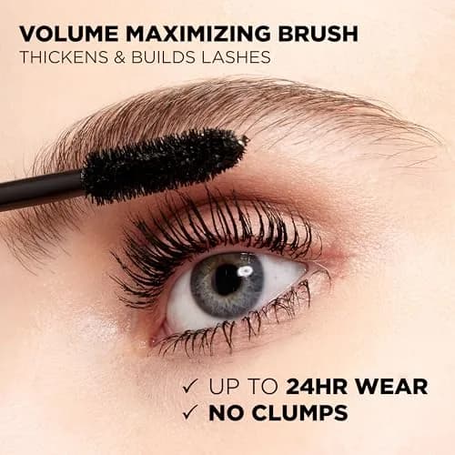 L'Oreal Paris Voluminous Original Mascara, Carbon Black, 7.7ml (0.26 fl. oz.) | Builds Lashes Up to 5x Fuller thumbnail 5