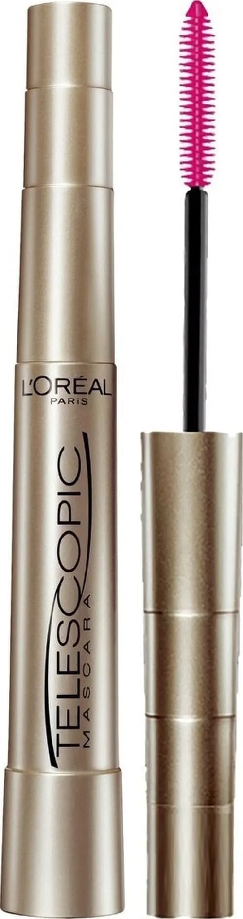 L'Oreal Paris Telescopic Original Mascara, Washable Black, 15ml (0.54 Fl Oz.) | Separates Lashes for Intense Length — Washable Blackest Black / 0.
