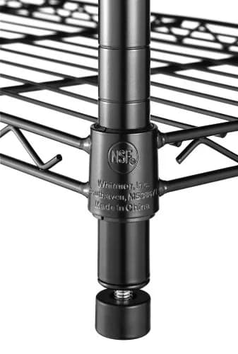 Whitmor 3 Tier Shelving Unit, Metal Shelving, Adjustable Wire Shelving | Heavy Duty Storage for Home & Garage thumbnail 7