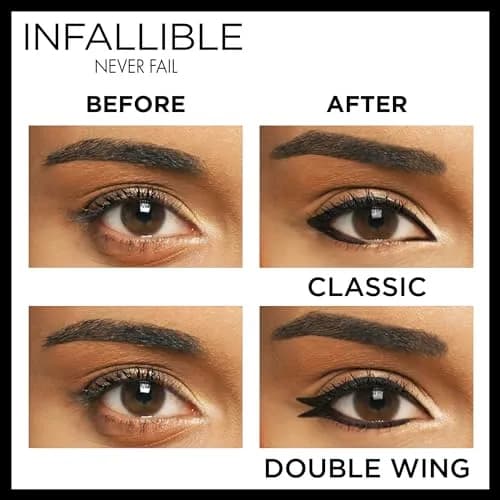 L'Oreal Paris Infallible Never Fail Mechanical Eyeliner Pencil Black 0.008 oz (0.22 g) | Smudge-Proof Up to 16 Hours thumbnail 4