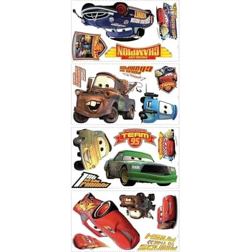 RoomMates Disney Pixar Cars Piston Cup Champs Peel & Stick Wall Decals 19 Piece | Repositionable Vinyl for Kids & Teens thumbnail 1