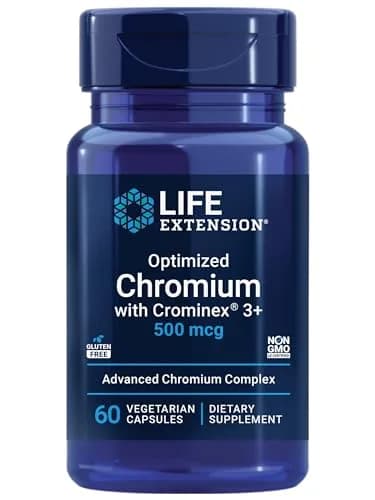 Life Extension Optimized Chromium with Crominex 3+, 500 mcg | Supports Healthy Metabolism & Weight Management thumbnail 1