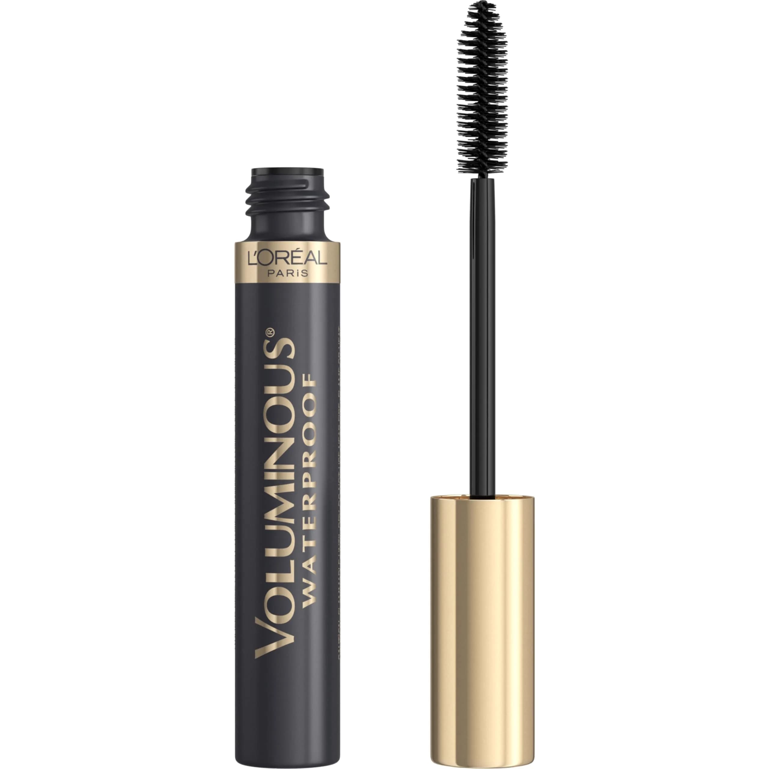 L'Oréal Paris Voluminous Original Waterproof Mascara, Black Brown, 0.56 ml (0.28 Fl Oz) | Builds Lashes 4x Thickness — Black Brown