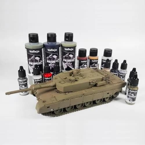 Vallejo Grey Acrylic Surface Primer 200ml (6.76 Fl Oz) | Matte Finish, Fast Drying, Airbrush Ready thumbnail 3