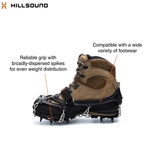H Hillsound Trail Crampon I Ice Cleat Traction System Large | Winter Trail Hiking thumbnail 2