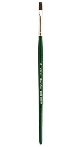 Silver Brush Limited Ruby Satin Bright Oil and Acrylic Paintbrush Size 6 | Synthetic, Short Handle, Heavy Body Paint thumbnail 1