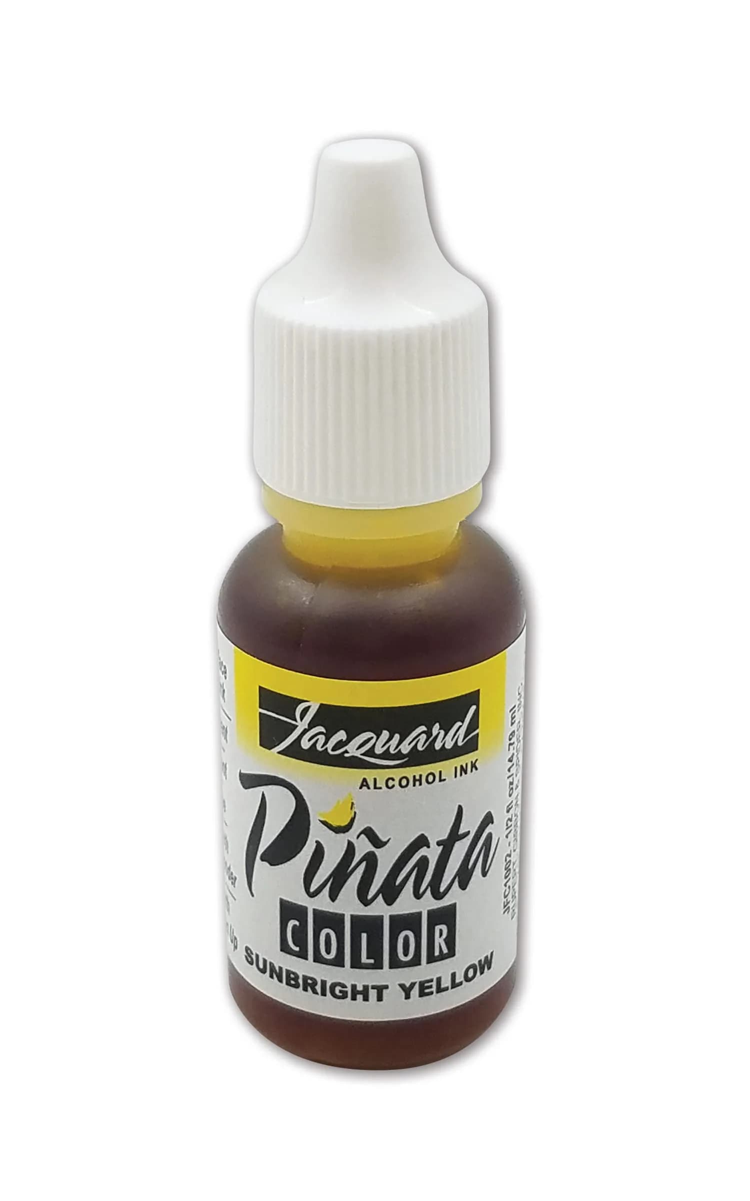 Jacquard Alcohol Ink Sunbright Yellow | Vibrant, Acid-Free, 1/2 Fl Oz, Made in USA - main product image