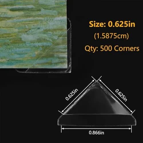 Lineco Infinity Clear Archival Photo Corners 500 PCS | Acid-Free, Non-Yellowing Adhesive thumbnail 5