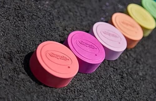 Crayola Outdoor Super Chalk Assorted Colours | 30 Pack | 3 Ways to Colour, Ages 4+ thumbnail 7