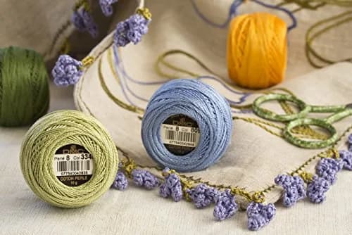 DMC Pearl Cotton Thread Ball - Ecru Size 8 | Silky, Durable & Perfect for Embroidery thumbnail 4