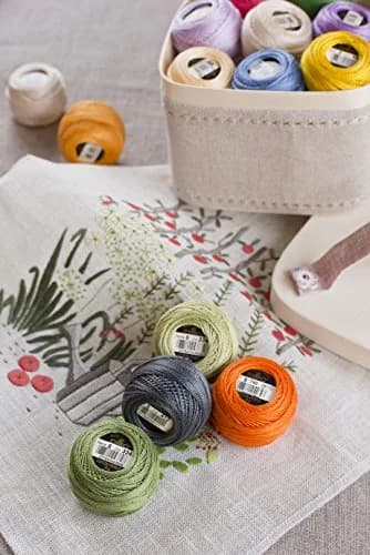 DMC Pearl Cotton Thread Ball - Ecru Size 8 | Silky, Durable & Perfect for Embroidery thumbnail 5