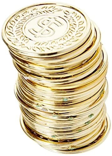 Amscan Eye-Catching Casino Gold Coins 7.50" x 5.62" | Premium Durable Design for Gaming & Gifts thumbnail 3