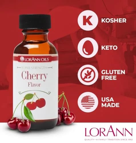 LorAnn Oils Super Strength Cherry Flavoring 0.12 Fl Oz | Concentrated Candy & Baking Flavor thumbnail 5