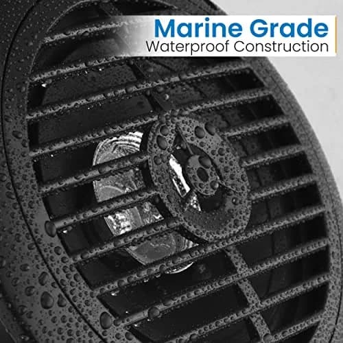 Pyle 6.5 Inch Dual Marine Speakers Waterproof Weather Resistant 120W Black thumbnail 4