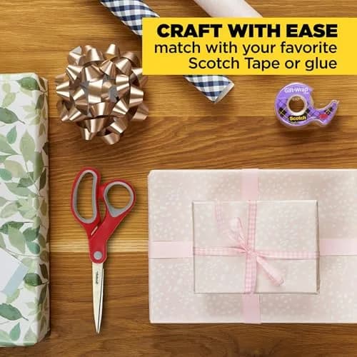 Scotch Multi-Purpose Stainless Steel Scissors, 8" (20 cm) - 2 Pairs | All-Purpose Craft & Office Cutting thumbnail 9