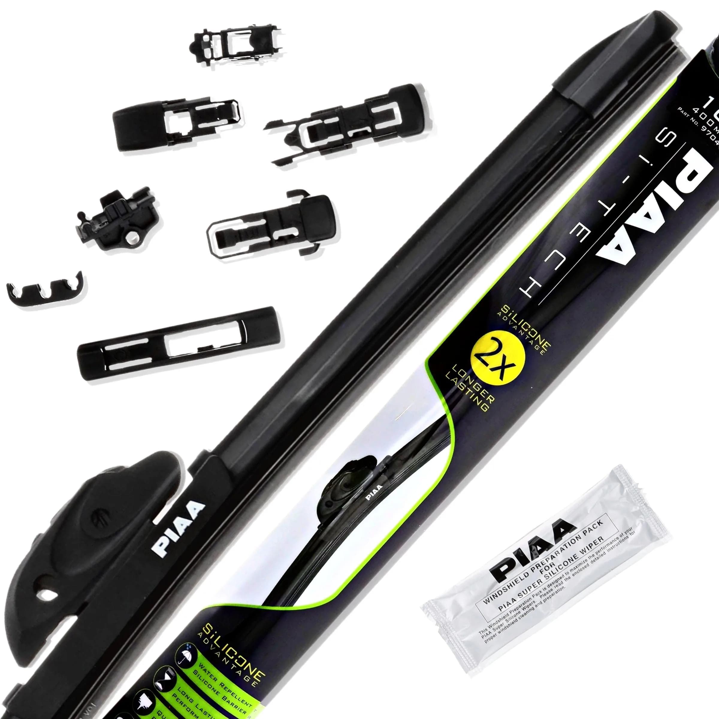 Piaa 97040 16-Inch (400mm) Si-Tech Silicone Wiper Blade | Premium All-Season OEM Windshield Wiper — 16 Inches