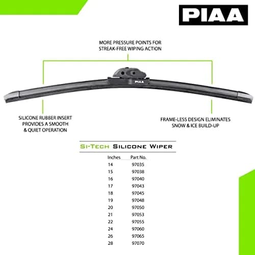 Piaa 97040 16-Inch (400mm) Si-Tech Silicone Wiper Blade | Premium All-Season OEM Windshield Wiper thumbnail 4