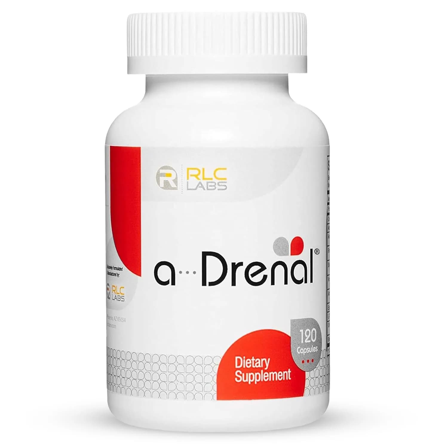RLC Labs a-Drenal 120 Capsules | Cortisol & Stress Support with Ashwagandha, Rhodiola & Ginger — Limited Edition
