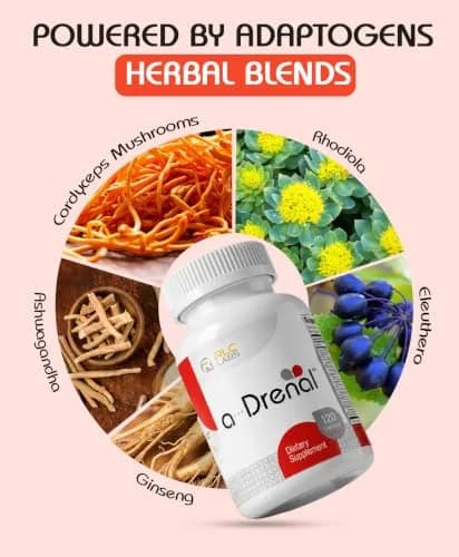 RLC Labs a-Drenal 120 Capsules | Cortisol & Stress Support with Ashwagandha, Rhodiola & Ginger thumbnail 5