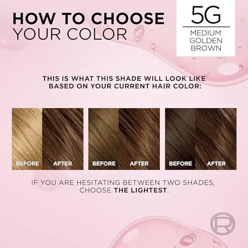 L'Oreal Paris Excellence Crème Permanent Hair Dye 5G Medium Golden Brown 1 Kit | Triple Care Color with Hyaluronic Acid thumbnail 6